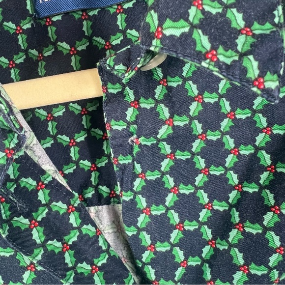 Karen Scott Holiday Holly Button Down Shirt - Picture 4 of 5